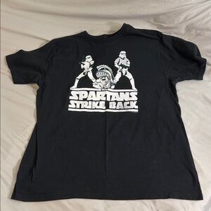 Black Spartans Strike Back T-Shirt MSU